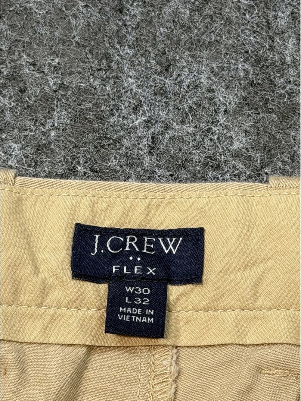 J.Crew Flex Slim Chino Pants Mens 30x32 Khaki Tan Stretch Casual